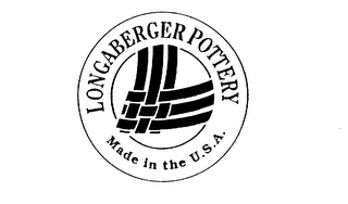 LONGABERGER POTTERY MADE IN THE U.S.A. logo