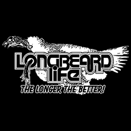 LONGBEARD LIFE THE LONGER THE BETTER! logo