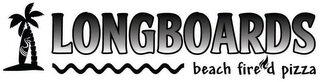 LONGBOARDS BEACH FIRE'D PIZZA logo
