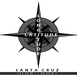 LONGITUDE LATITUDE SANTA CRUZ 122.O2 W I 36 39 N I logo