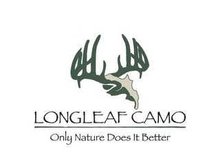 LONGLEAF CAMO ONLY NATURE DOES IT BETTER logo