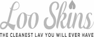 LOO SKINS THE CLEANEST LAV YOU WILL EVER HAVE logo