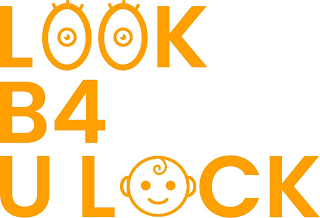 LOOK B4 U LOCK logo
