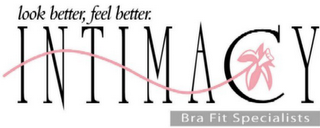 LOOK BETTER, FEEL BETTER. INTIMACY BRA FIT SPECIALISTS logo