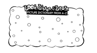 LOOK LISTEN & LEARN PICTURE DICTIONARY FROM A-Z logo