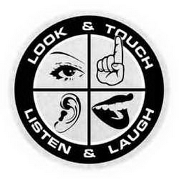 LOOK & TOUCH LISTEN & LAUGH logo