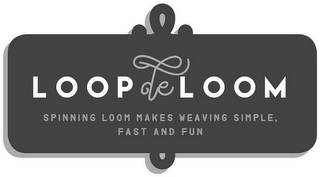 LOOPDELOOM SPINNING LOOM MAKES WEAVING SIMPLE, FAST AND FUN logo