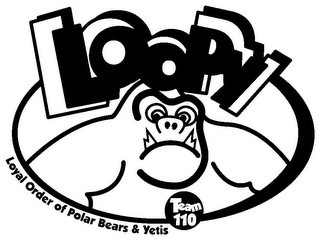LOOPY LOYAL ORDER OF POLAR BEARS & YETIS TEAM 110 logo