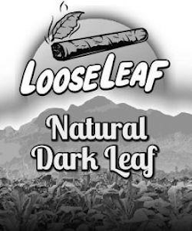 LOOSELEAF NATURAL DARK LEAF logo