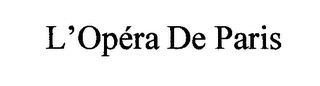 L'OPÉRA DE PARIS logo