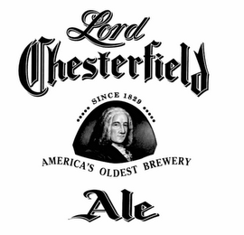 LORD CHESTERFIELD ALE AMERICA'S OLDEST BREWERY SINCE 1829 logo