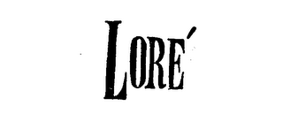 LORE logo