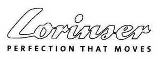 LORINSER PERFECTION THAT MOVES logo
