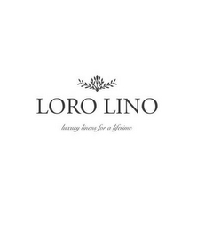 LORO LINO LUXURY LINENS FOR A LIFETIME logo