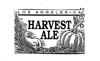 LOS ANGELES . CA HARVEST ALE logo