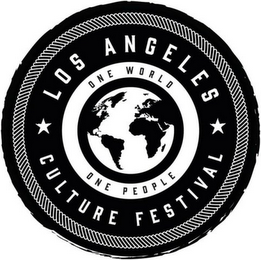 LOS ANGELES CULTURE FESTIVAL ONE WORLD ONE PEOPLE logo