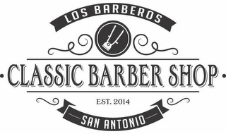 LOS BARBEROS CLASSIC BARBER SHOP EST. 2014 SAN ANTONIO logo