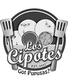 LOS CIPOTES EST. 2017 GOT PUPUSAS? logo