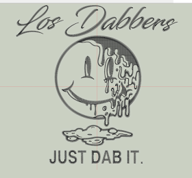 LOS DABBERS JUST DAB IT. logo