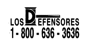LOS DEFENSORES 1-800-636-3636 logo