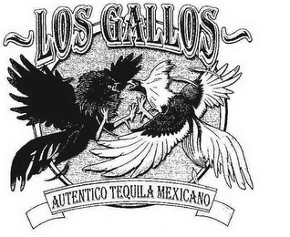 LOS GALLOS AUTENTICO TEQUILA MEXICANO logo