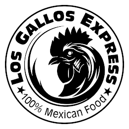 LOS GALLOS EXPRESS 100% MEXICAN FOOD logo