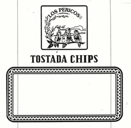 LOS PERICOS TOSTADA CHIPS TRADEMARK logo