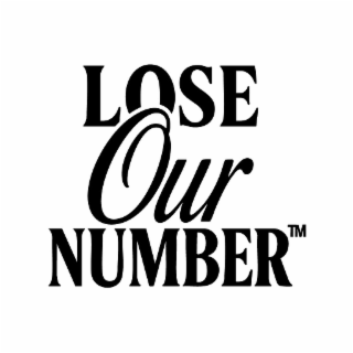 LOSE OUR NUMBER logo