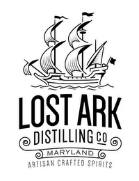 LOST ARK DISTILLING CO MARYLAND ARTISANCRAFTED SPIRITS logo