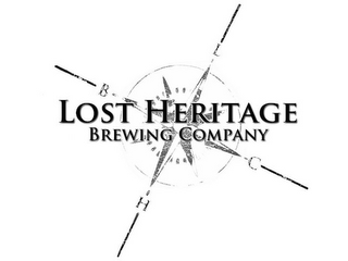 LOST HERITAGE BREWING COMPANY L H B C logo