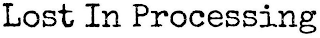 LOST IN PROCESSING logo