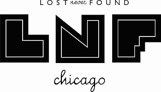 LOST NEVER FOUND LNF CHICAGO logo