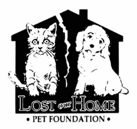 LOST OUR HOME · PET FOUNDATION · logo