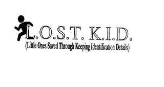 L.O.S.T.K.I.D. (LITTLE ONES SAVED TROUGH KEEPING IDENTIFICATION DETAILS) logo