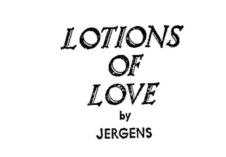 LOTIONS OF LOVE BY JERGENS logo