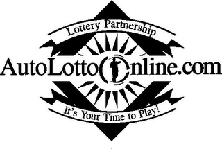 LOTTERY PARTNERSHIP AUTOLOTTOONLINE.COM IT'S YOUR TIME TO PLAY! logo