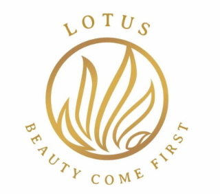 LOTUS BEAUTY COME FIRST logo