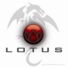 LOTUS BEAUTYNEVERFADES logo