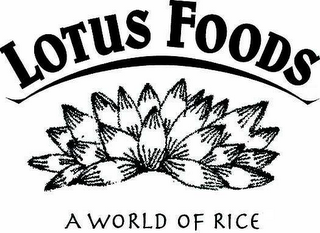 LOTUS FOODS A WORLD OF RICE logo