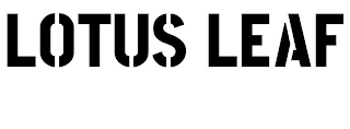 LOTUS LEAF logo