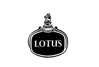 LOTUS OF ENGLAND SKILL AND INTEGRITY logo