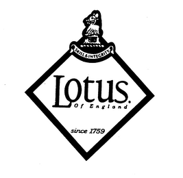 LOTUS OF ENGLAND SKILL & INTEGRITY SINCE 1759 logo