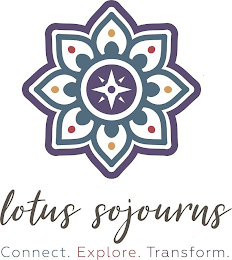 LOTUS SOJOURNS CONNECT. EXPLORE. TRANSFORM logo