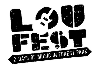 LOU FEST 2 DAYS OF MUSIC IN FOREST PARK logo