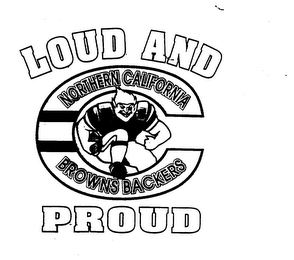 LOUD AND PROUD NORTHERN CALIFORNIA BROWNS BACKERS logo