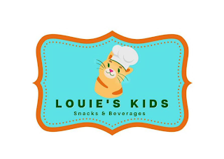 LOUIE'S KIDS SNACKS & BEVERAGES logo