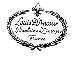 LOUIS D'ANCOUR PORCELAINE LIMOGES FRANCE logo