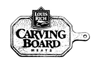 LOUIS RICH CARVING BOARD MEATS logo
