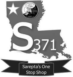 LOUISIANA 1812 LOUISIANA PURCHASE 2002 E PLURIBUS UNUM S371 SAREPTA'S ONE STOP SHOP logo