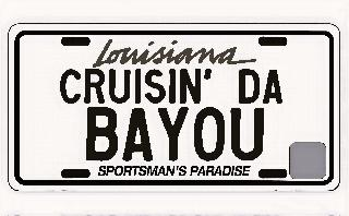 LOUISIANA, CRUISIN' DA BAYOU, SPORTSMAN'S PARADISE logo